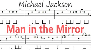 Michael Jackson - Man in the Mirror / Guitar Solo Tab+BackingTrack