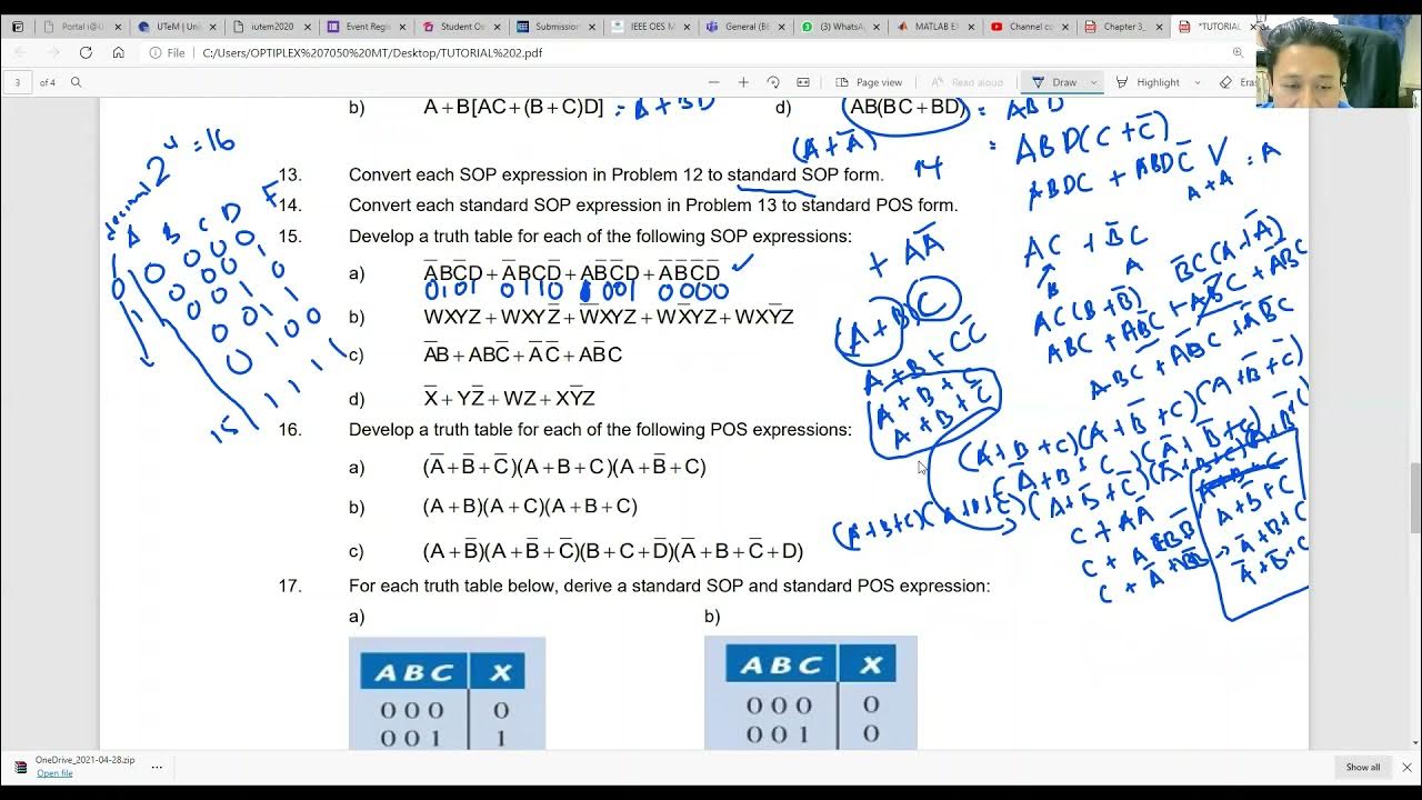 Digital Electronics Tutorial 2 (part 2) YouTube