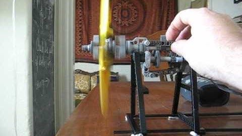 Lego Technic prop jet variable pitch propeller (MOC) part 1