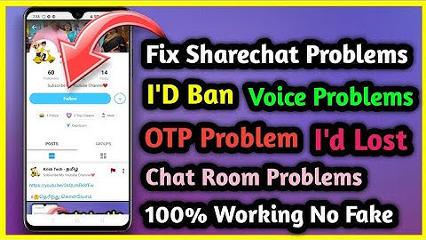Fix All Problems On Sharechat | Easy Way To Fix Problems On Sharechat | Krish Tech - தமிழ்