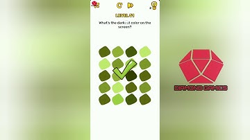 Brain Blow Level 51 whats the darkest color on the screen