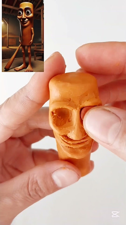 Wow, I made  a Tum  Tum Sahur out  of plasticine.
