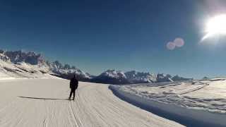 Le piste Cune Campo e Laste al Lusia-Bellamonte il 25 gennaio 2014.