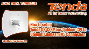 Tenda O8 433 Mbps Outdoor CPE to Ubiquiti Litebeam M5 Connection - How to setup