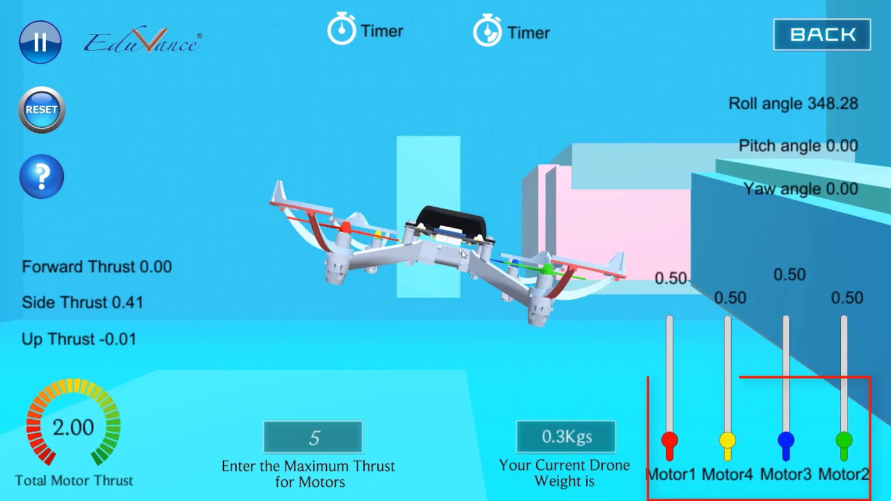 Drone Simulator Course | Level 4 : How to Roll the drone | Practical ...