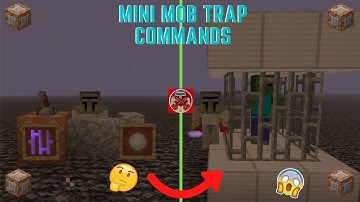 Command Block Tutorial #101: Mini Mob Trap Commands in Minecraft (1.16+)