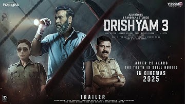 Drishyam 3 - Teaser Trailer | Ajay Devgn | Tabu, Shriya Saran, Akshaye Khanna,Saurabh Shukla In 2025
