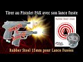 Tirer des munitions rubber steel 15mm avec son adaptateur lance fuse bruni p4bruni new police