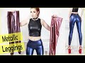 Metallic Look Leather Leggings by Sleekcheek - Try On and Review (3 pairs)