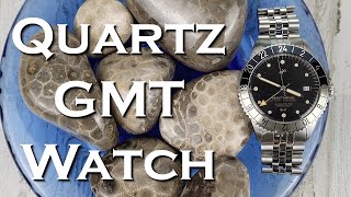 About Vintage 1982 GMT World Traveler Watch Video - Microbrand Quartz GMT Watch