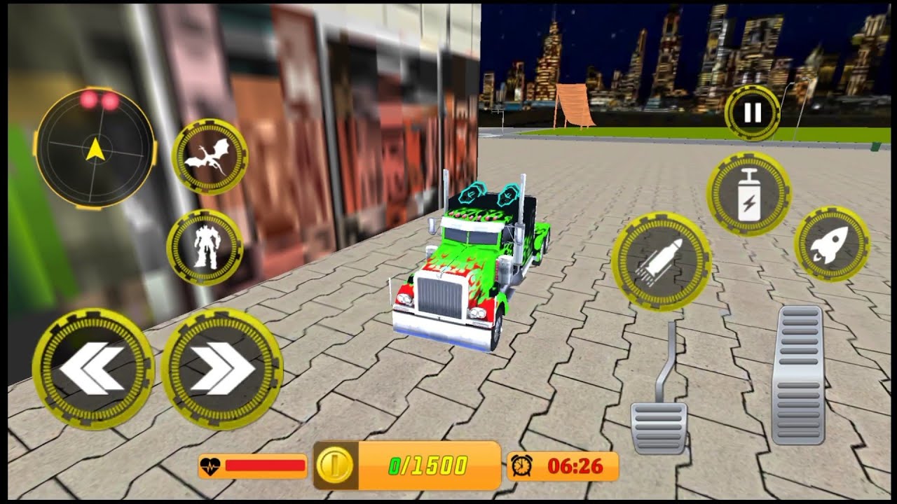 Dragon Robot Police Car Games - Android Gameplay Part 2
