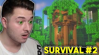 YENİ AĞAÇ EVİM!! | Minecraft PE 1.19 Survival | #2