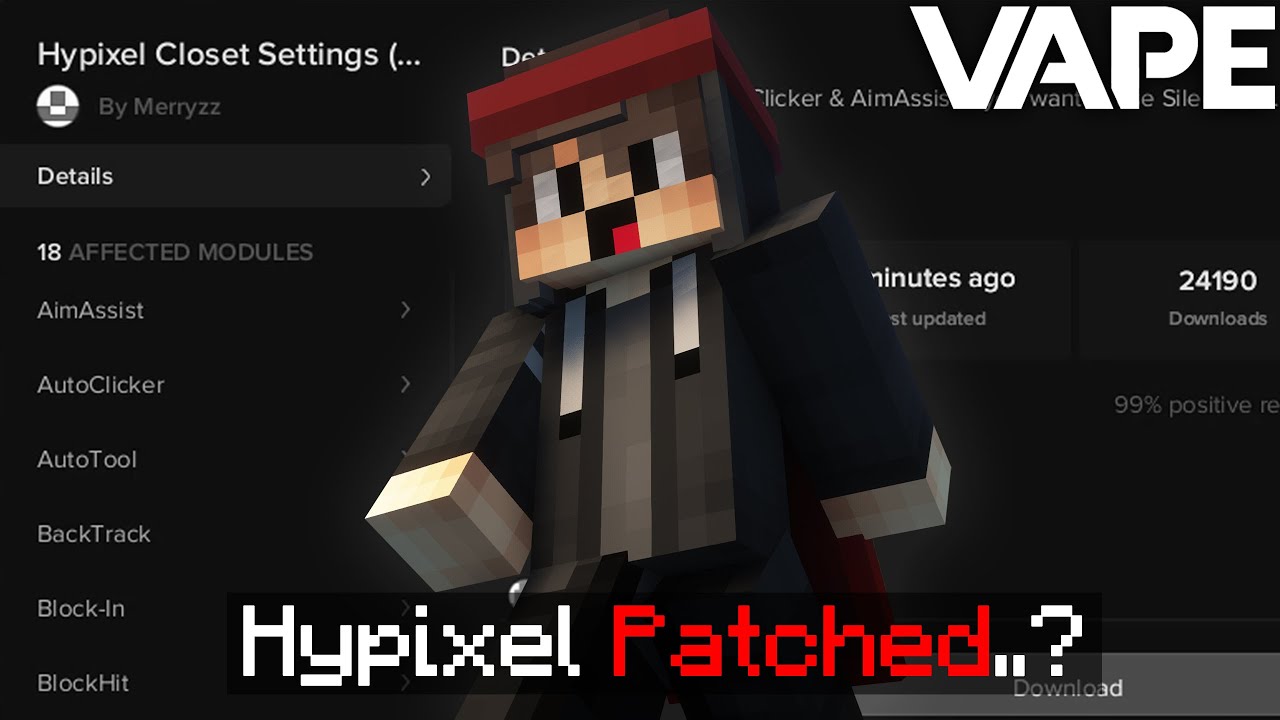 Модули HYPIXEL, исправленные для задержки..? | Обновленные конфигурации для Hypixel Closet и Blat...