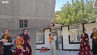 🏡 Roof Concrete Pouring Begins! Family Visit Narges & House Construction Progress 🚧❤️