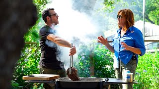 Pkedu Paula And Aaron Franklin Cook A Double Cut Ribeye W Charred Potatoes On The All New Pk300Af