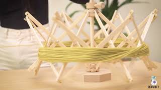 How to Use the Olikraft Wooden Yarn Swift | No Clamp Needed + Travel-Friendly Setup!
