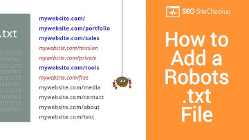 How to Add a Robots.txt file