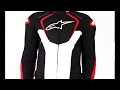 Alpinestars tjaws wp jacket black white red  thevisorshop