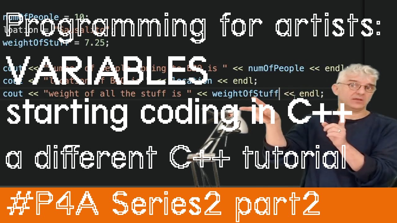 s2pt2 Programming for Artists: coding with variables in C++ - YouTube