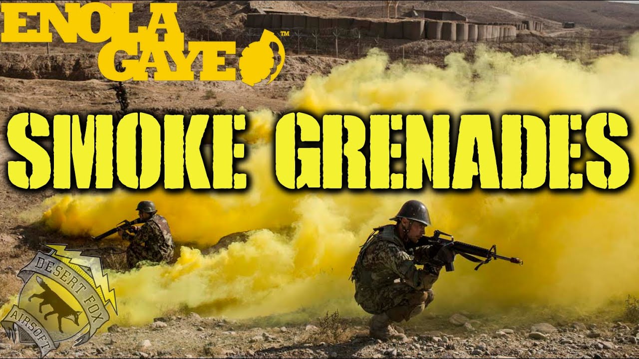 DesertFox Airsoft: Enola Gaye Smoke Grenades (WP40, EG18 and Burst Smoke)
