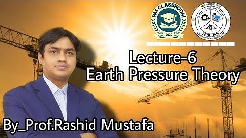 Lateral Earth Pressure Theory (Lecture-6)