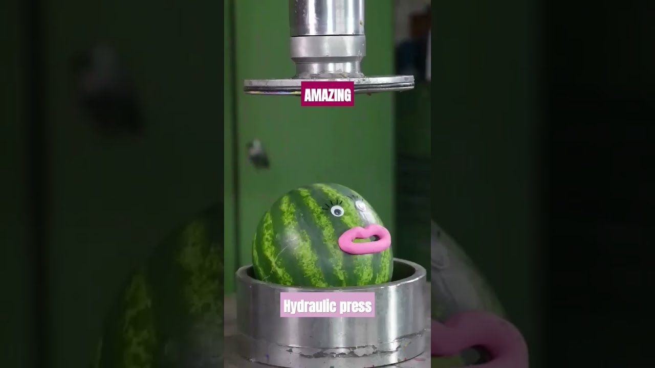 AMAZING Tomato Vs 150 Ton Hydraulic Press Hydraulicpress Asmr Satisfying Crushing