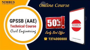 GPSSB AAE Recruitment 2022 |Additional Assistant Engineer | Civil |GPSSB AAE Online Coaching Classes