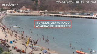 ⛵️ #HUATULCO | ¡Se antoja estar en la #playa! #Bahía de #SantaCruz #EnVivo