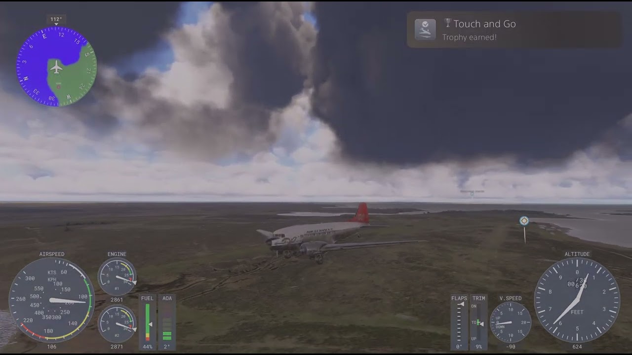 Microsoft Flight Simulator 2024 DC3 Touch And Go