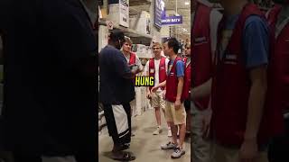 Smoking in Lowe's! (Fake Employee)