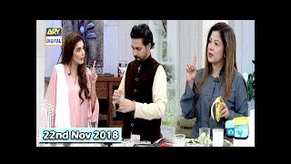 Good Morning Pakistan - Dr. Mubashara  & Hakeem Raza  - 22nd November 2018 - ARY Digital Show