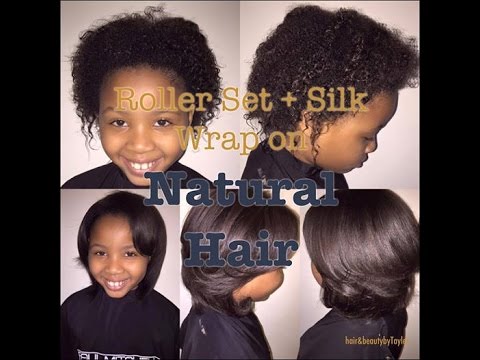 Roller Set Silk Wrap On Natural Hair Hair Beauty With Tayler