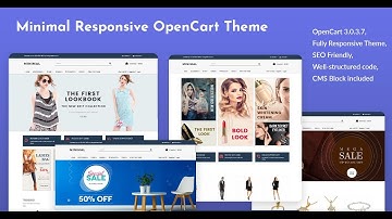 Responsive Opencart Themes for your E-Commerce Website  (OpenCart Version 3.0.3.7)