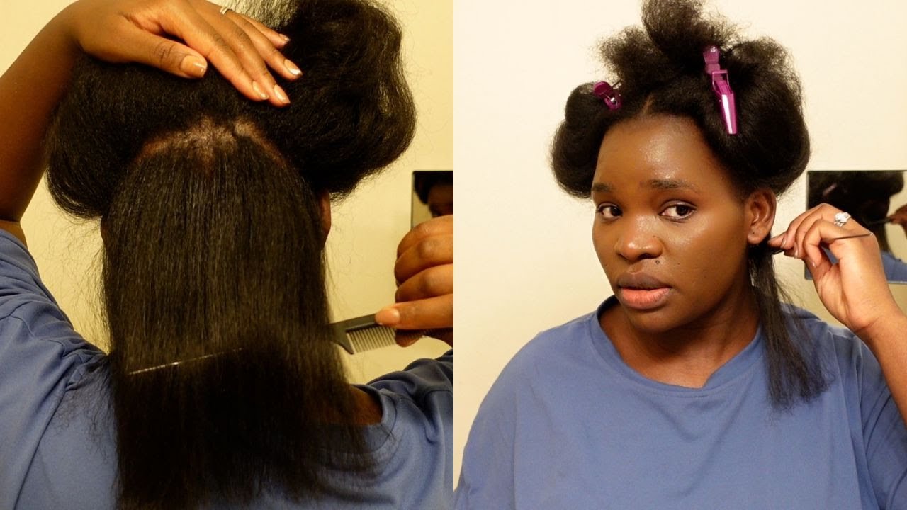 I DID A KERATIN TREATMENT ON MY 4C HAIR FROM HOME