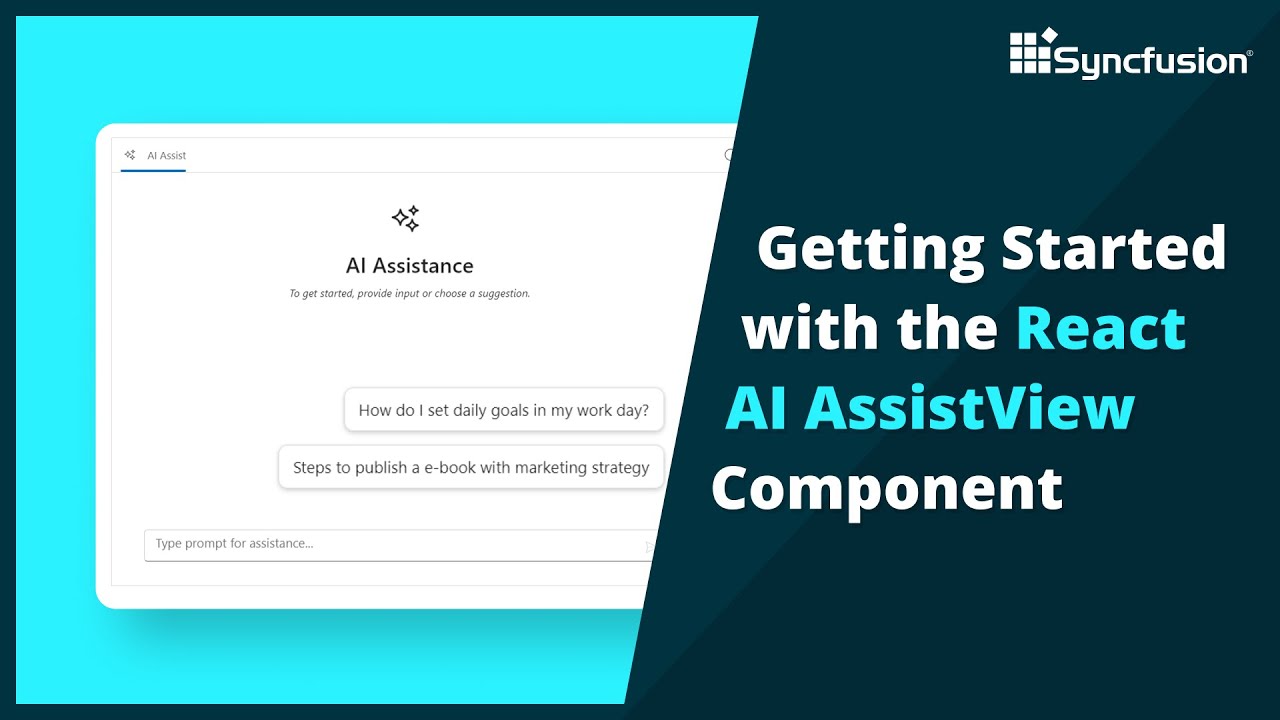 Getting Started with the React AI AssistView Component - YouTube
