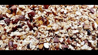 طريقة سهلة لتحضير رقائق الشوفان المحمصة /granola fait maison