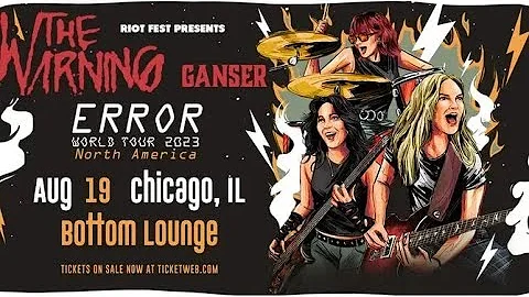 The Warning Error World Tour 2023 live Pt.1 at Bottom Lounge Chicago,IL 8/19/23