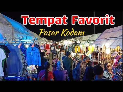 VLOGsby 24 Pasar  Malam  Kodam Surabaya Tempat Belanja 