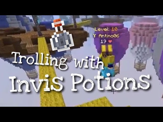 INVISIBLE BED WARS TROLLING! (Minecraft Bed Wars) 