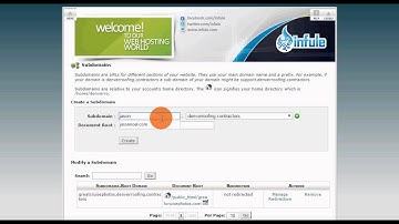 cPanel Sub domain Setup Demo