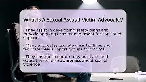 What Is A Sexual Assault Victim Advocate? - True Crime Lovers