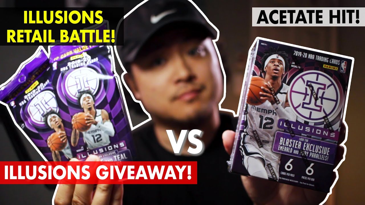 2019-20 Panini Illusions Basketball Blaster Box and Fat Packs! Acetate Hit!