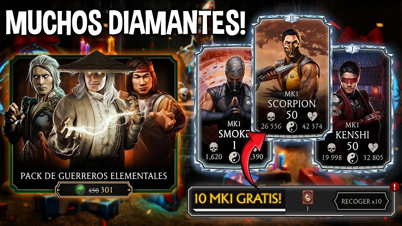 ¡10 DIAMANTES MK1! 🤯 PACK por ANIVERSARIO y EL PACK OPENING MAS GRANDE | MK Mobile