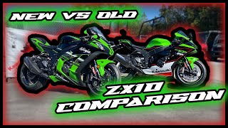 2021 ZX10R new vs old - YouTube