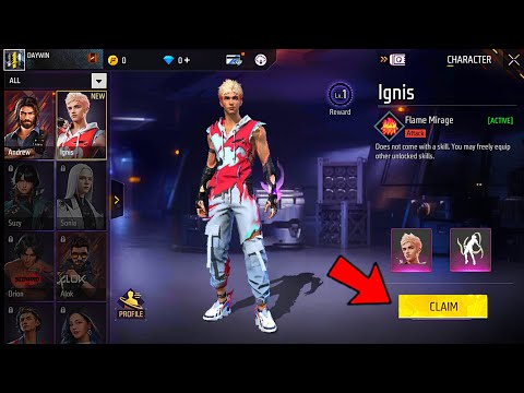   NEW CHARACTER IGNIS AWAYKING FREE REWARDS FREE FIRE