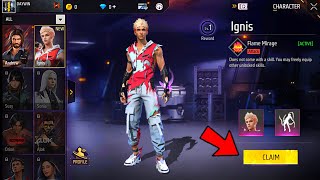 NEW CHARACTER 🔥 IGNIS AWAYKING ✔ FREE REWARDS 🎁 FREE FIRE