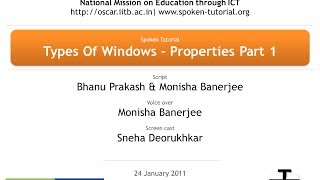 11  Types of Windows   Properties Part 1
