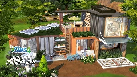 SIMS 4: Eco Lifestyle Small Family Container Home | House Tour | No CC | Gallery Download Available