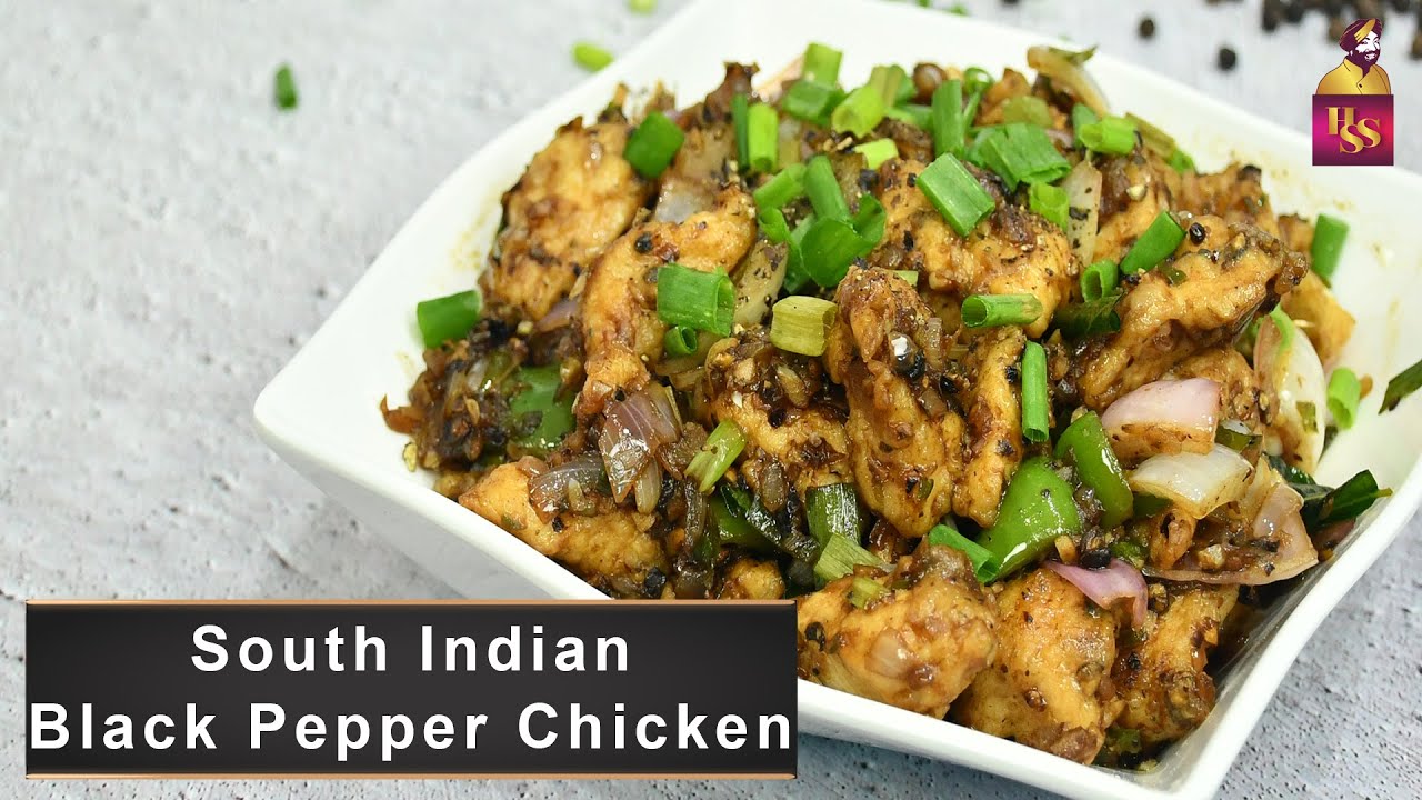 South Indian Black Pepper Chicken| South Indian Style|Black pepper chicken|Chef Harpal Singh | chefharpalsingh