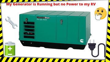 Generator Running but No Power to RV